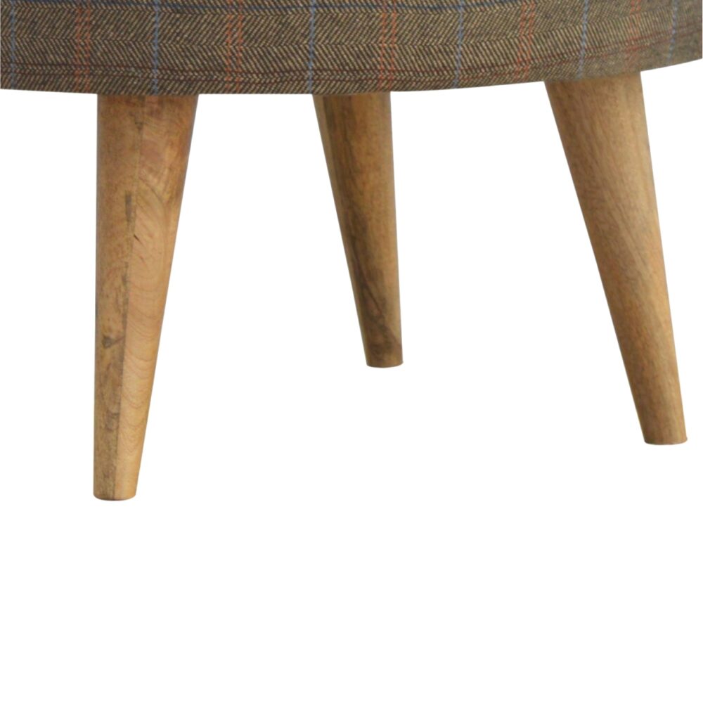 Multi Tweed Nordic Style Footstool for wholesale