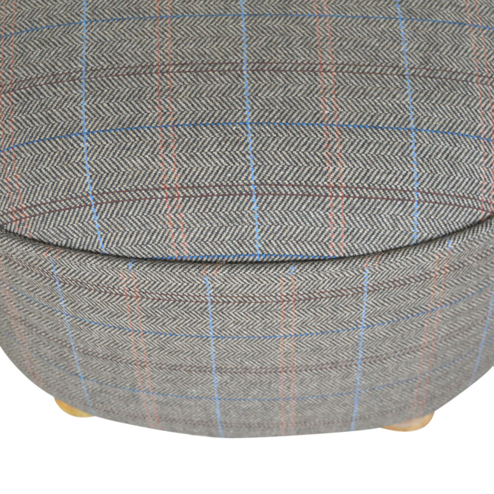 Oval Multi Tweed Foot Stool for resell