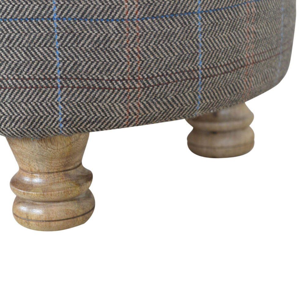 Oval Multi Tweed Foot Stool for reselling