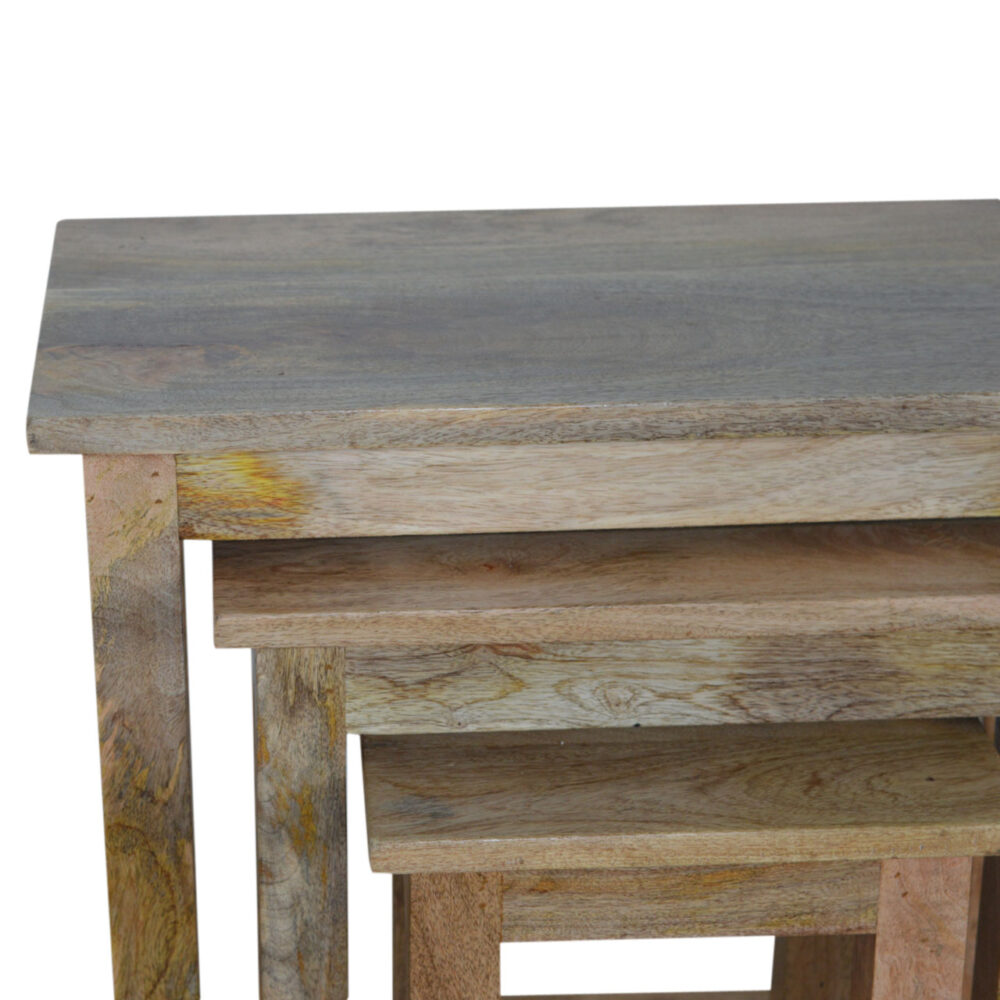 Country Solid Wood Stool Set of 3 for reselling