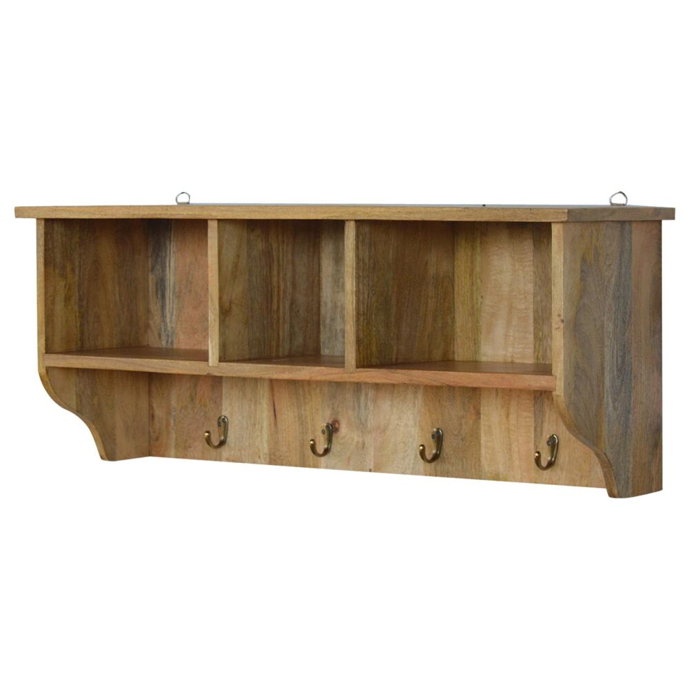 wholesale Wall Mounted Coat Rack with 3 Shelves for resale