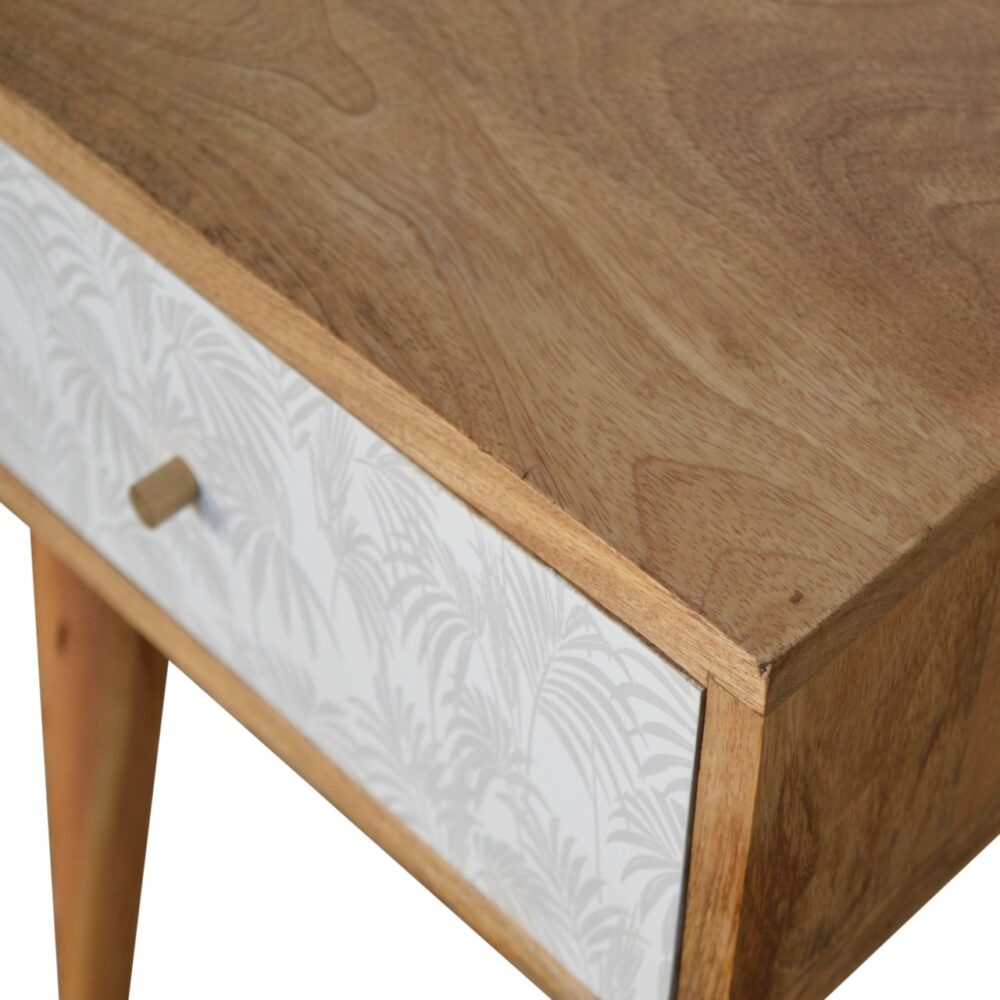 wholesale IN1015 - White Screen Printed Trape Bedside Table for resale