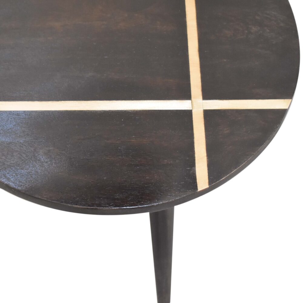 wholesale Walnut Gold Inlay End Table for resale