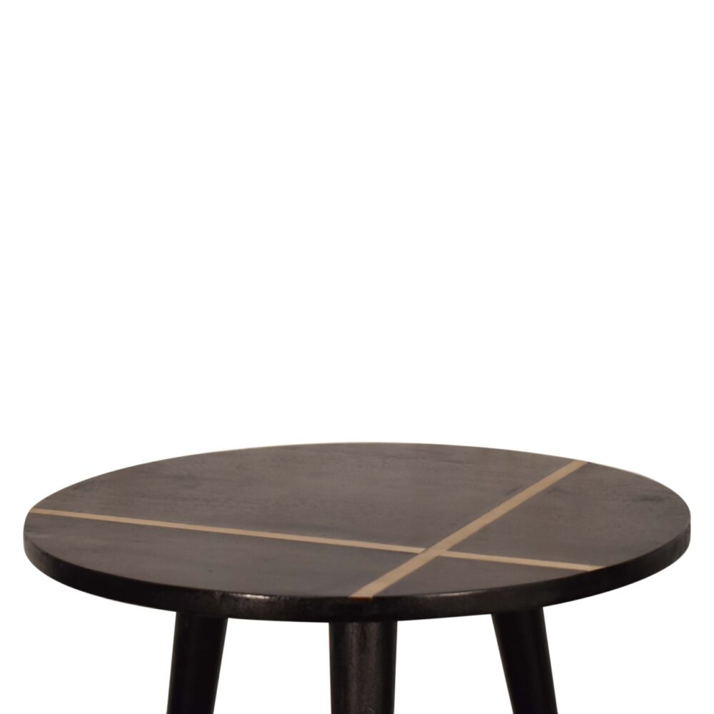 Walnut Gold Inlay End Table for resell