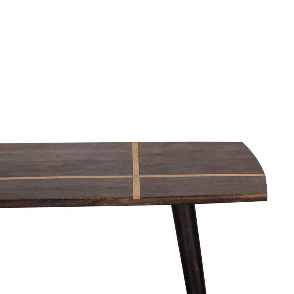 Ash Black Brass Inlay Coffee Table for resell