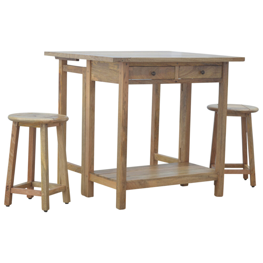 Breakfast Table With 2 Stools dropshipping