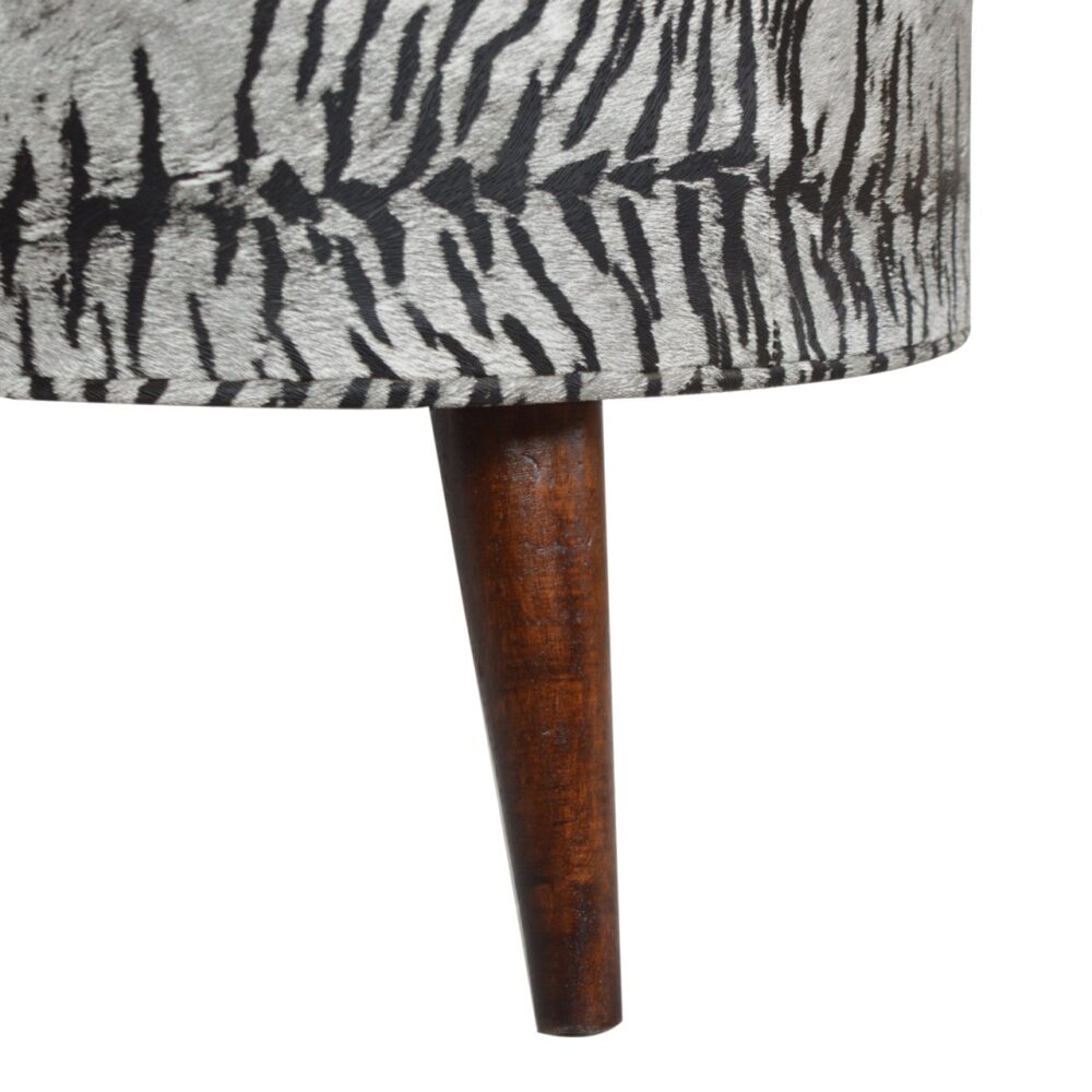 IN1219 - Zebra Print Footstool for resell