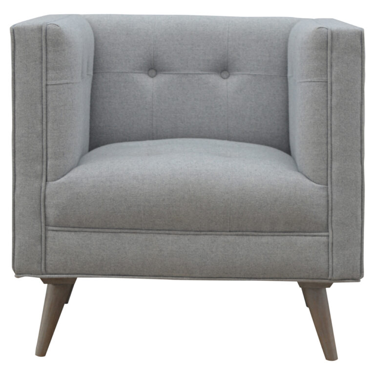Grey Tweed Armchair for resale