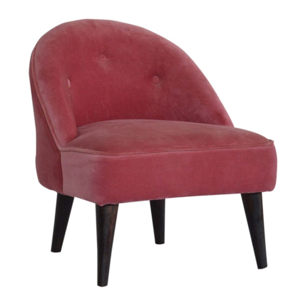 wholesale Pink Velvet Deep Button Chair for resale