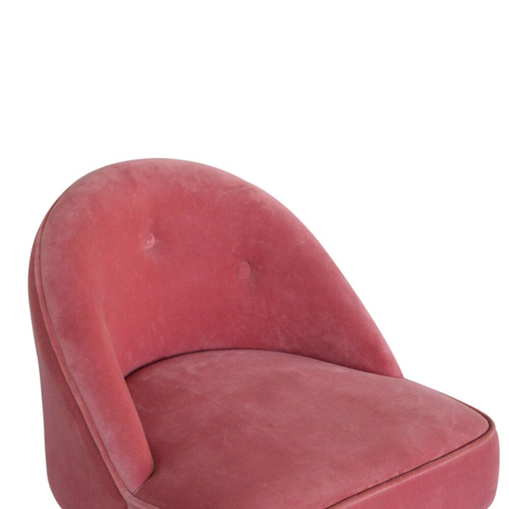 Pink Velvet Deep Button Chair for resell