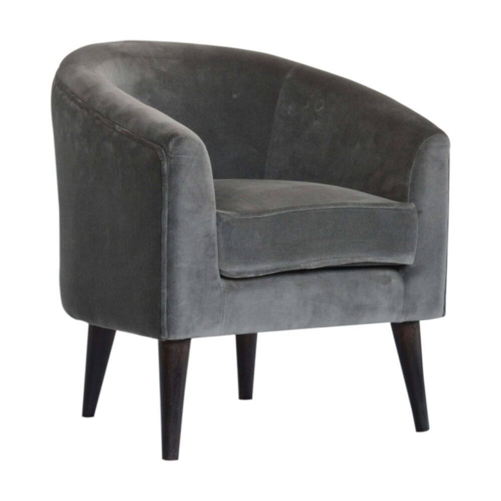 wholesale Grey Velvet Nordic Style Armchair for resale