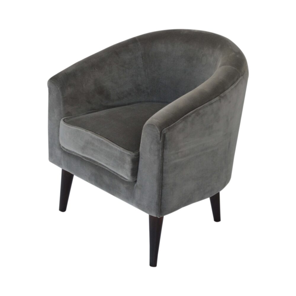 wholesale Grey Velvet Nordic Style Armchair for resale