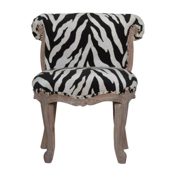 Zebra Printed Studded Chair for resale