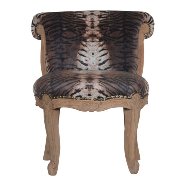 Tiger Printed Studded Chair for resale