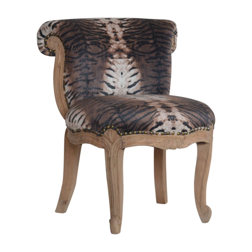 Tiger Printed Studded Chair wholesalers