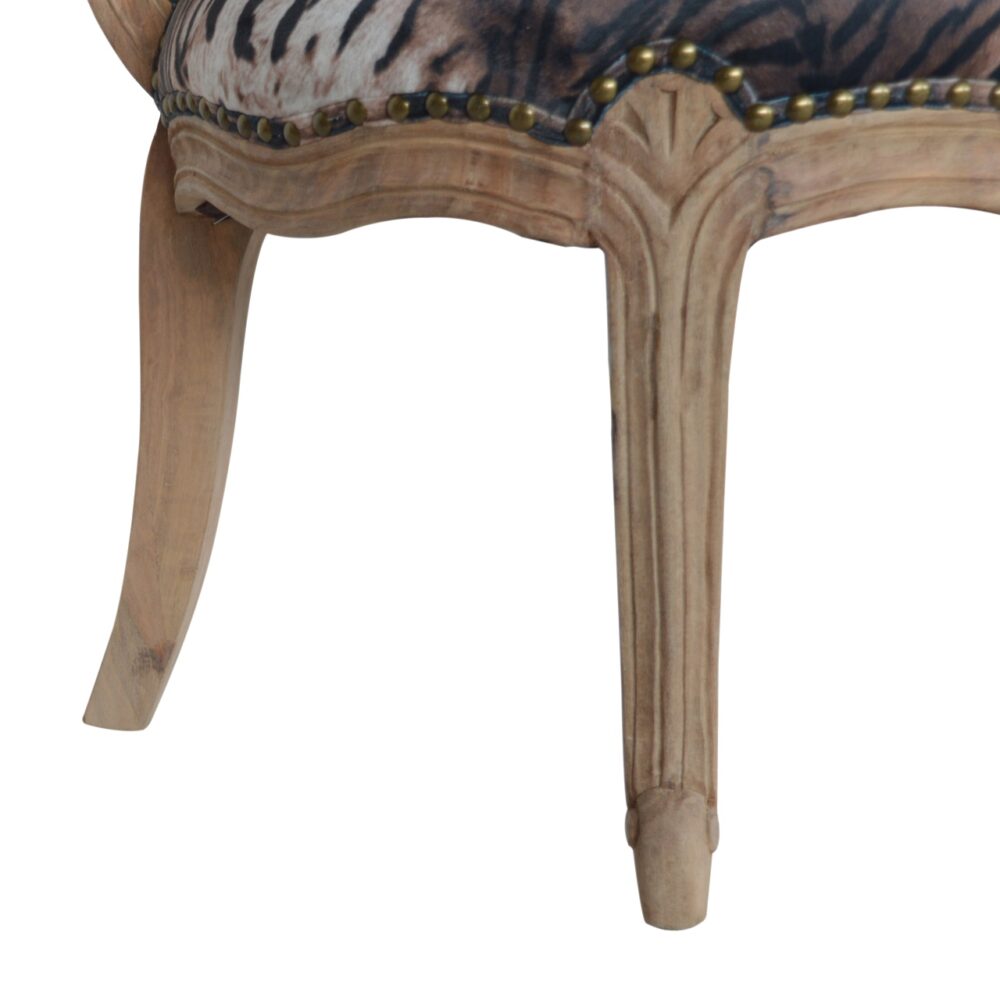 Tiger Printed Studded Chair for reselling