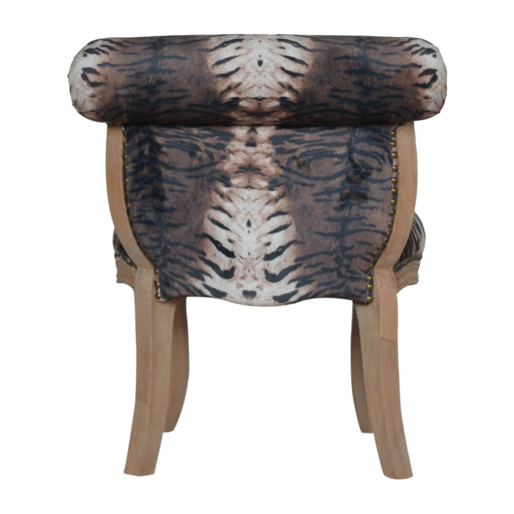 bulk Tiger Printed Studded Chair for resale