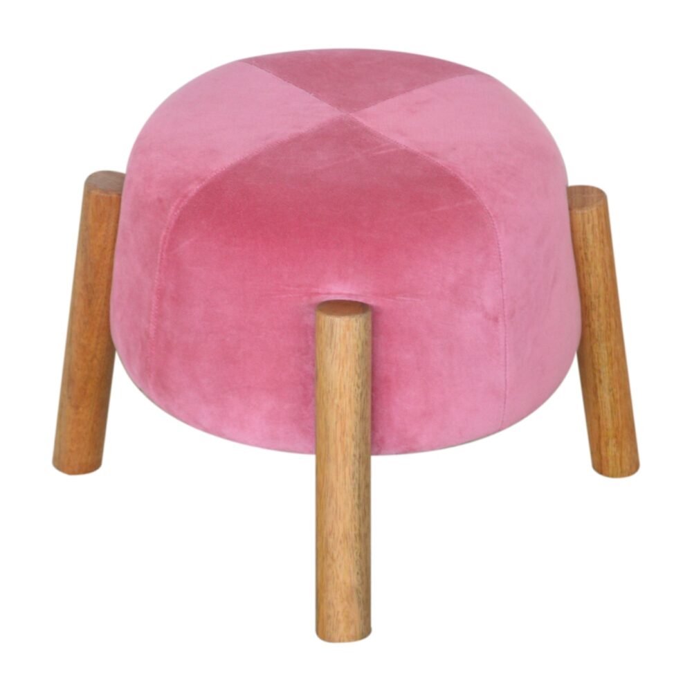 wholesale Pink Velvet Cone Footstool for resale