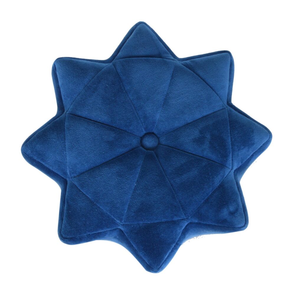 wholesale Blue Velvet Star Footstool for resale
