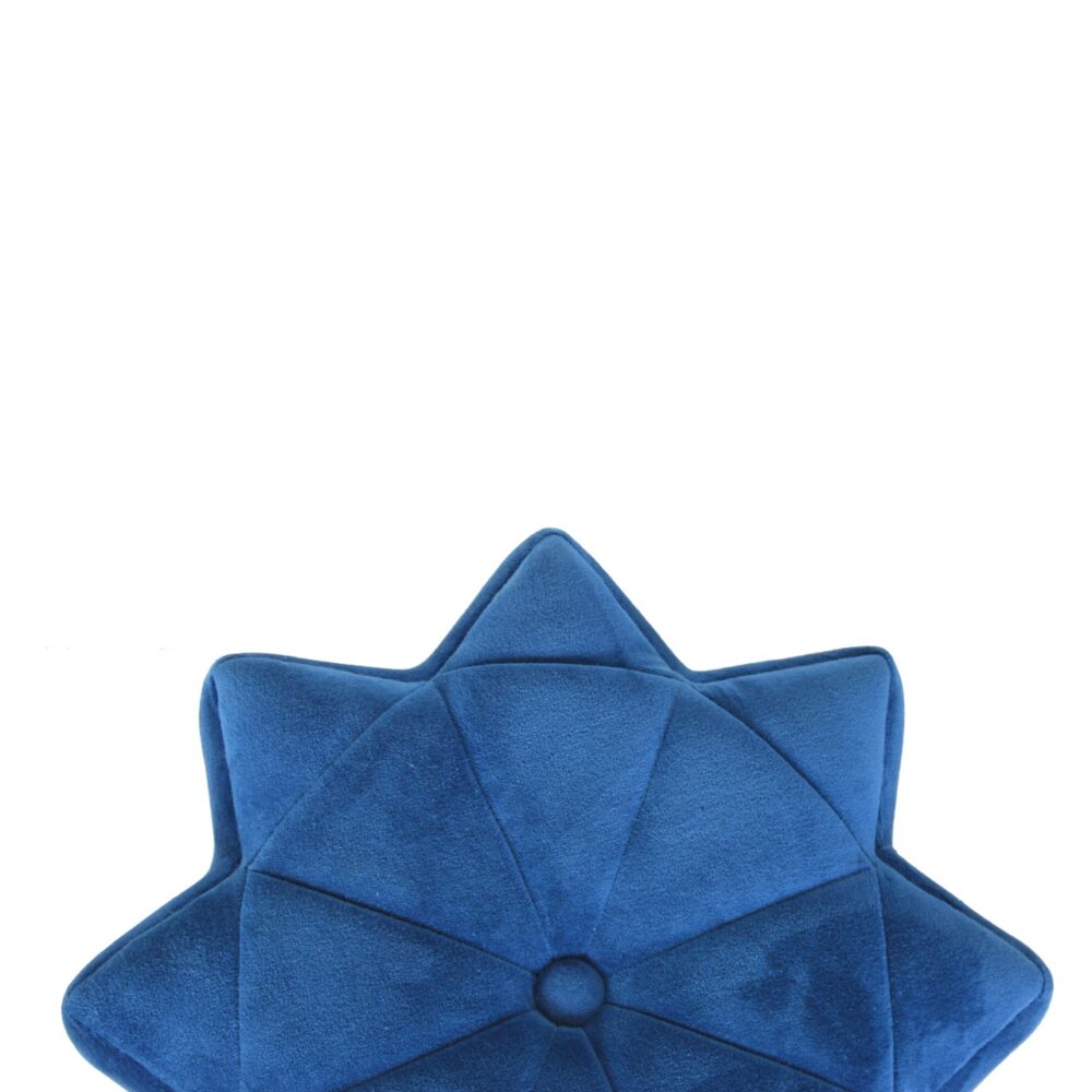 wholesale Blue Velvet Star Footstool for resale