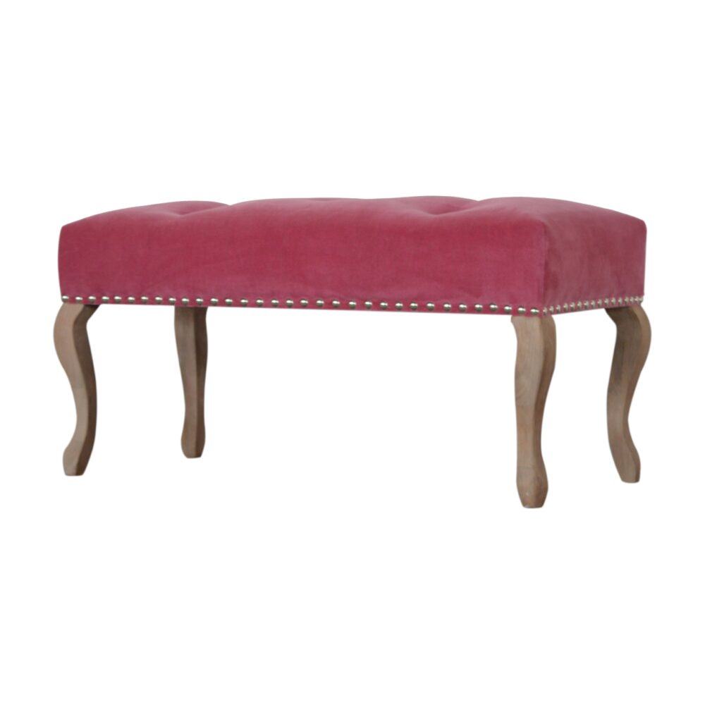 wholesale French Style Pink Velvet Bench for resale