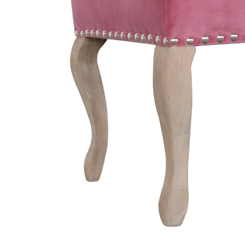 bulk French Style Pink Velvet Bench for resale