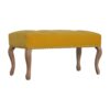 wholesale French Style Mustard Velvet Bench for resale