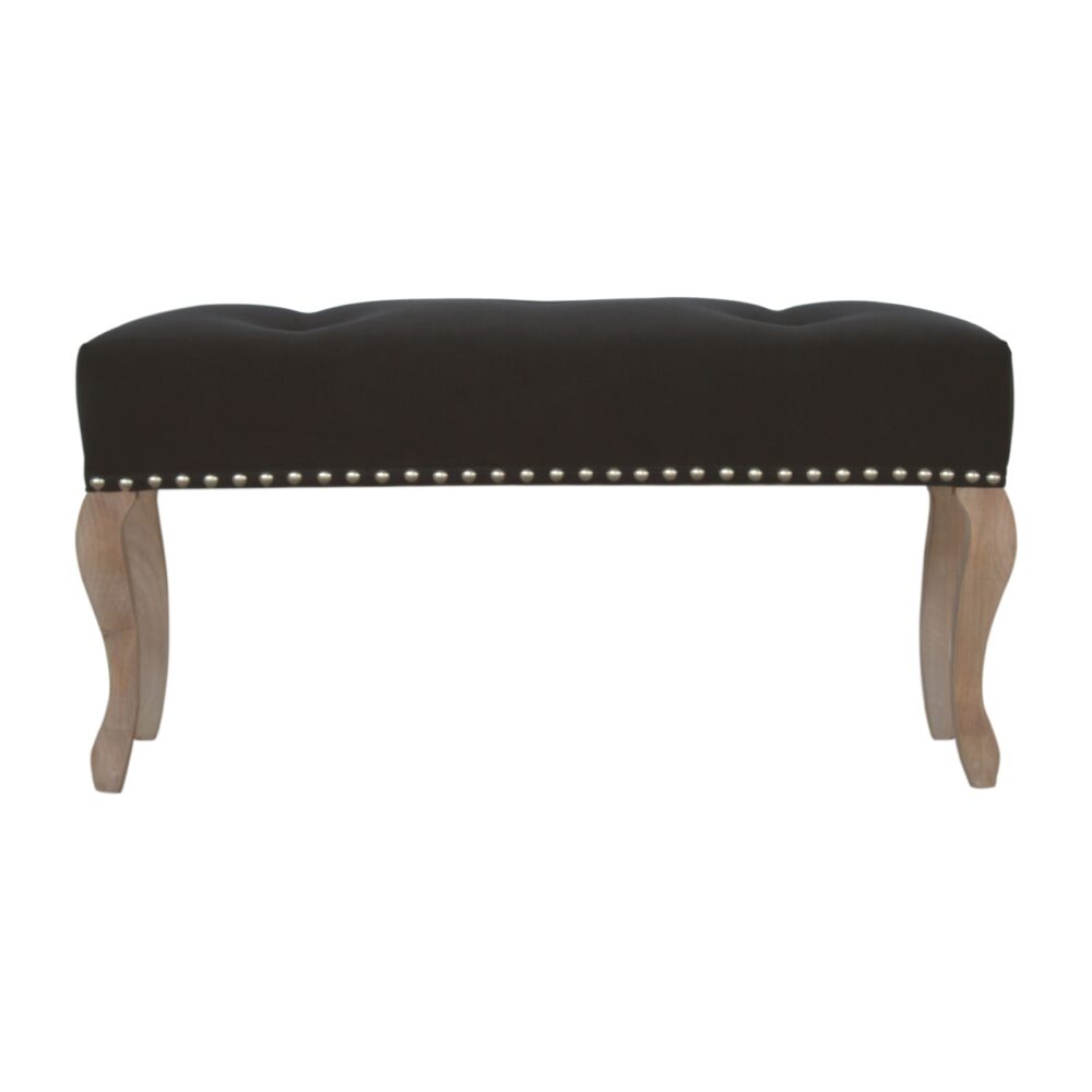 French Style Black Velvet Bench wholesalers