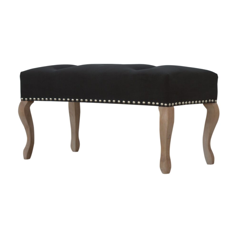 wholesale French Style Black Velvet Bench for resale