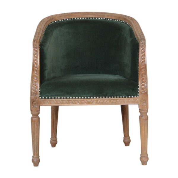 Emerald Velvet Occasional Chair for resale