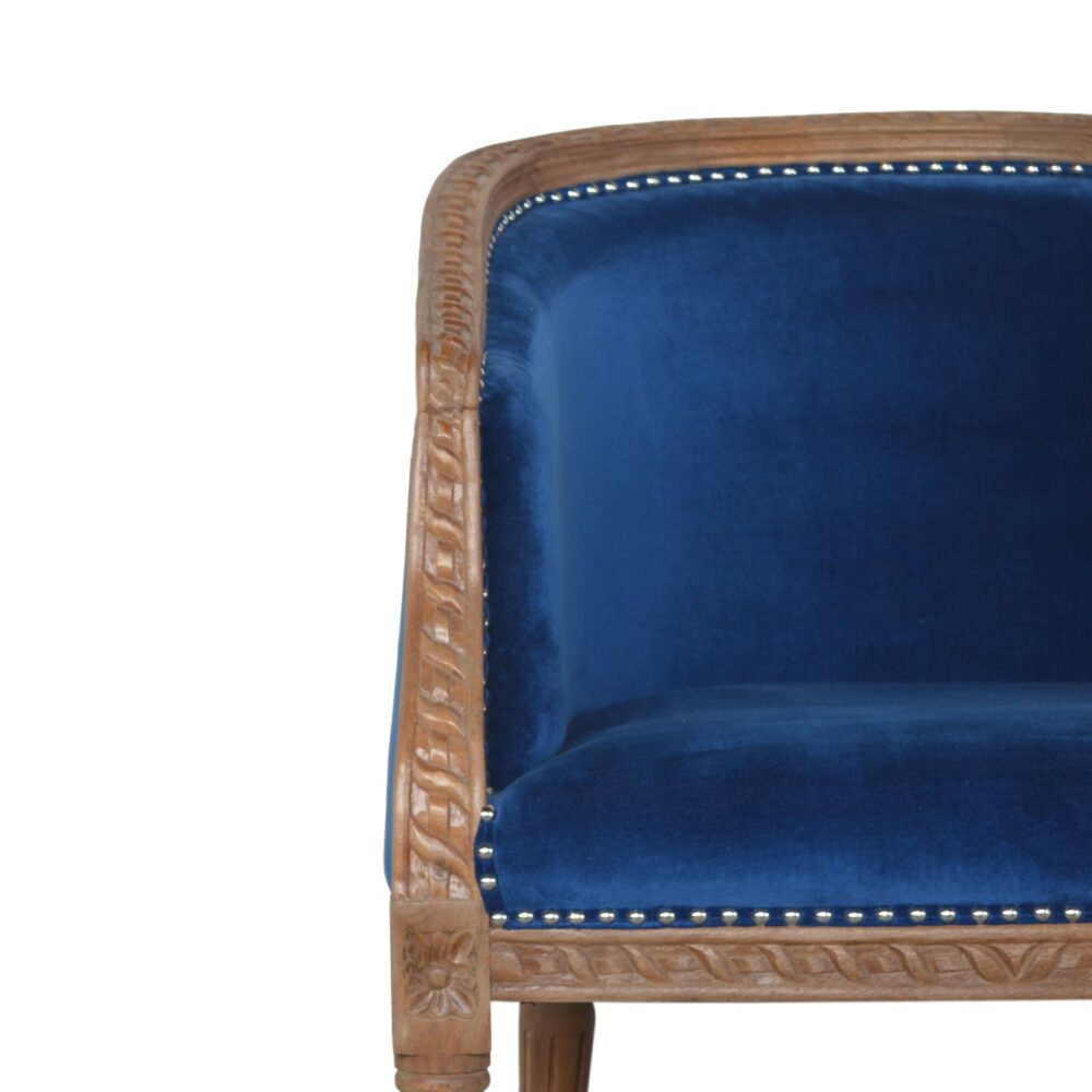 wholesale Royal Blue Velvet Occasional Chair for resale