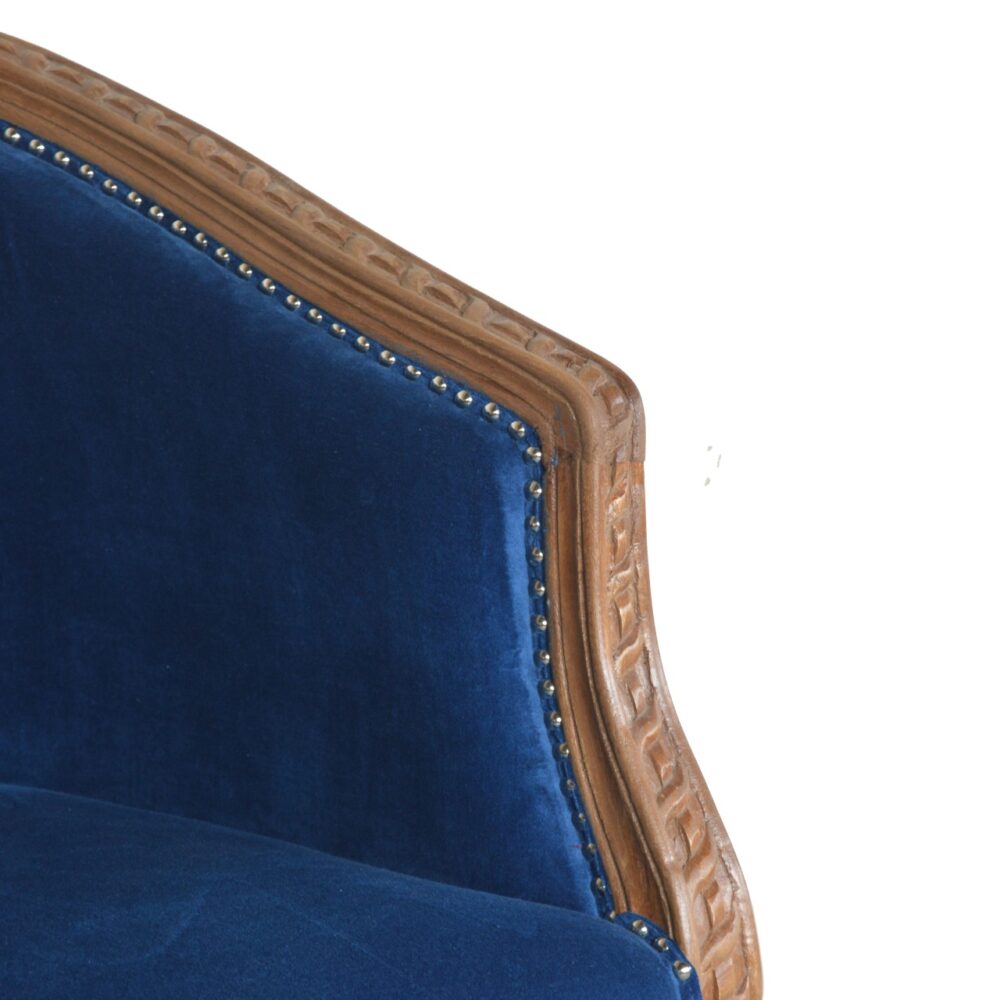Royal Blue Velvet Occasional Chair for resell