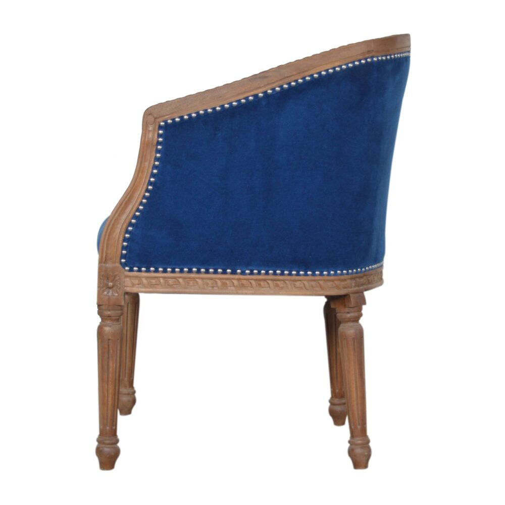 bulk Royal Blue Velvet Occasional Chair for resale