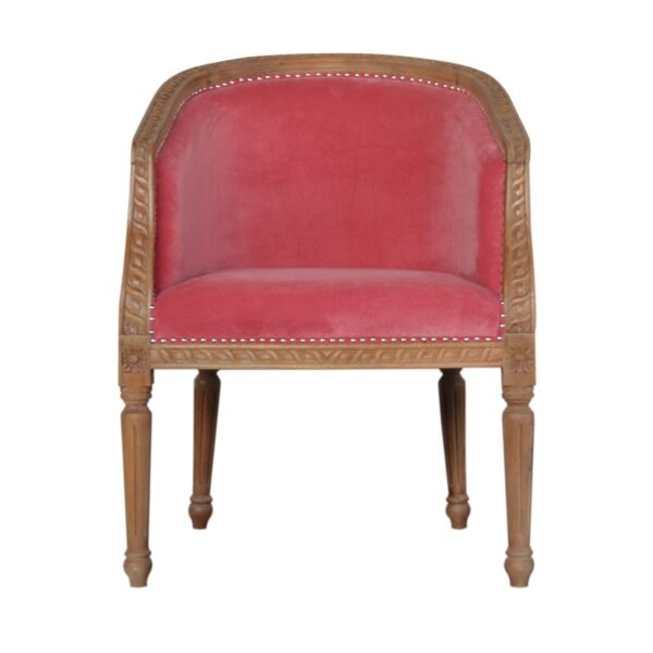 Pink Velvet Occasional Chair for resale