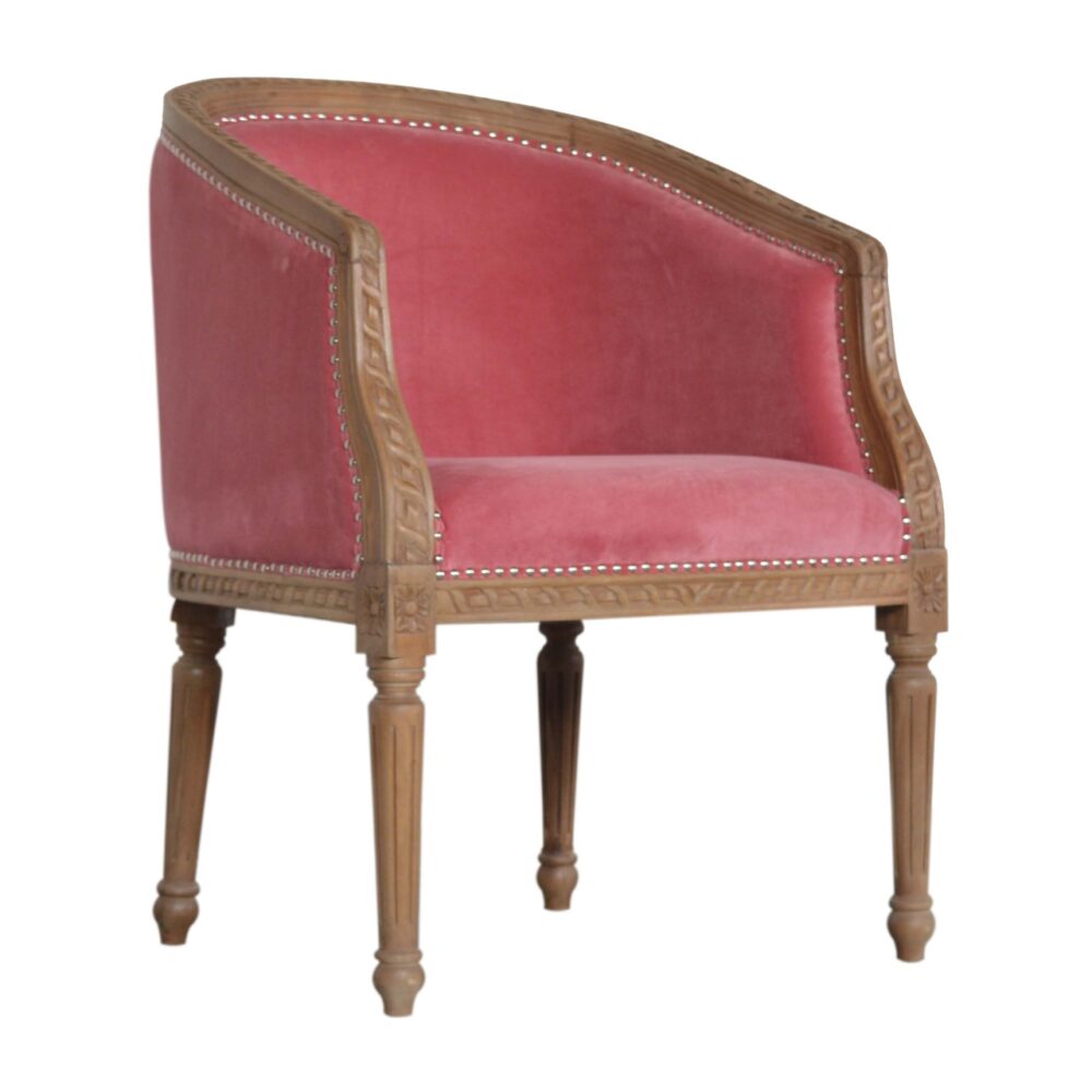 wholesale Pink Velvet Occasional Chair for resale