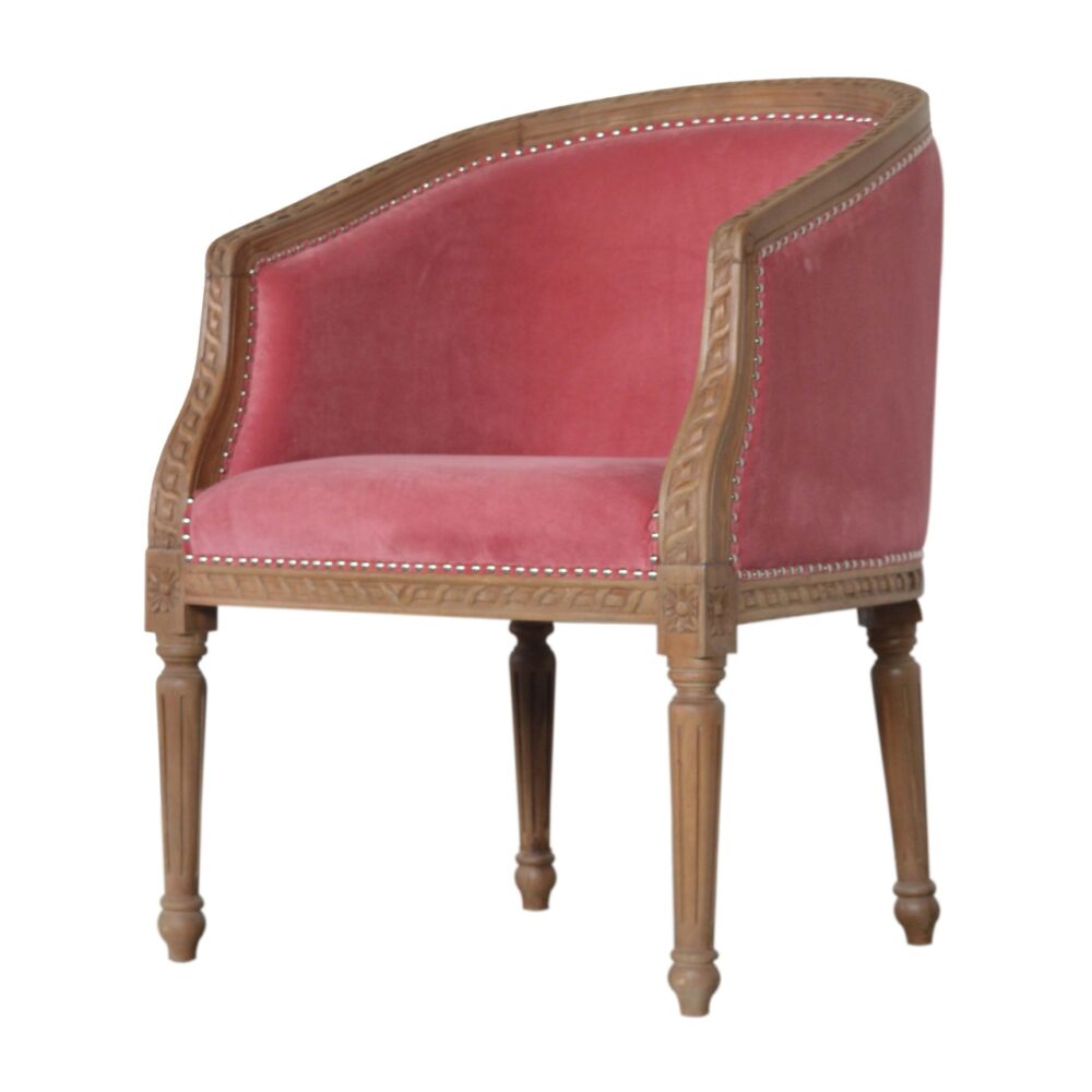 Pink Velvet Occasional Chair dropshipping