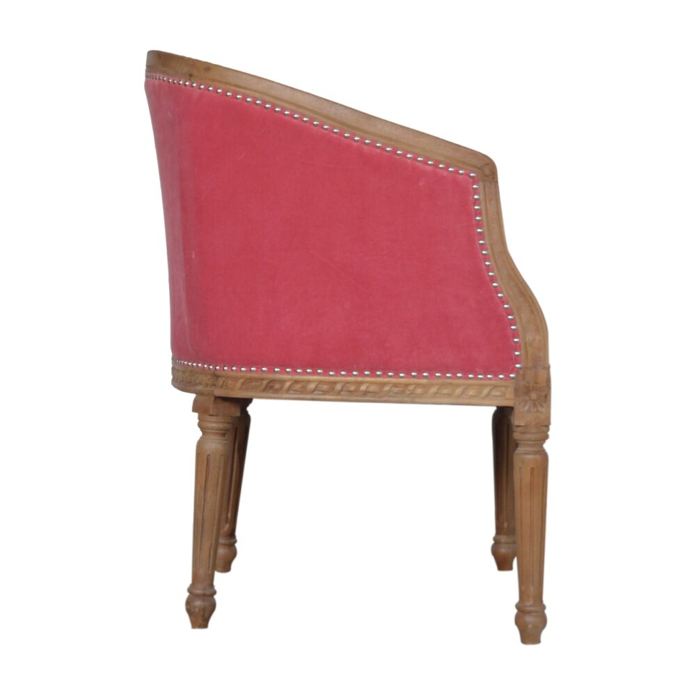 bulk Pink Velvet Occasional Chair for resale