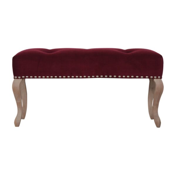 French Style Wine Red Bench for resale