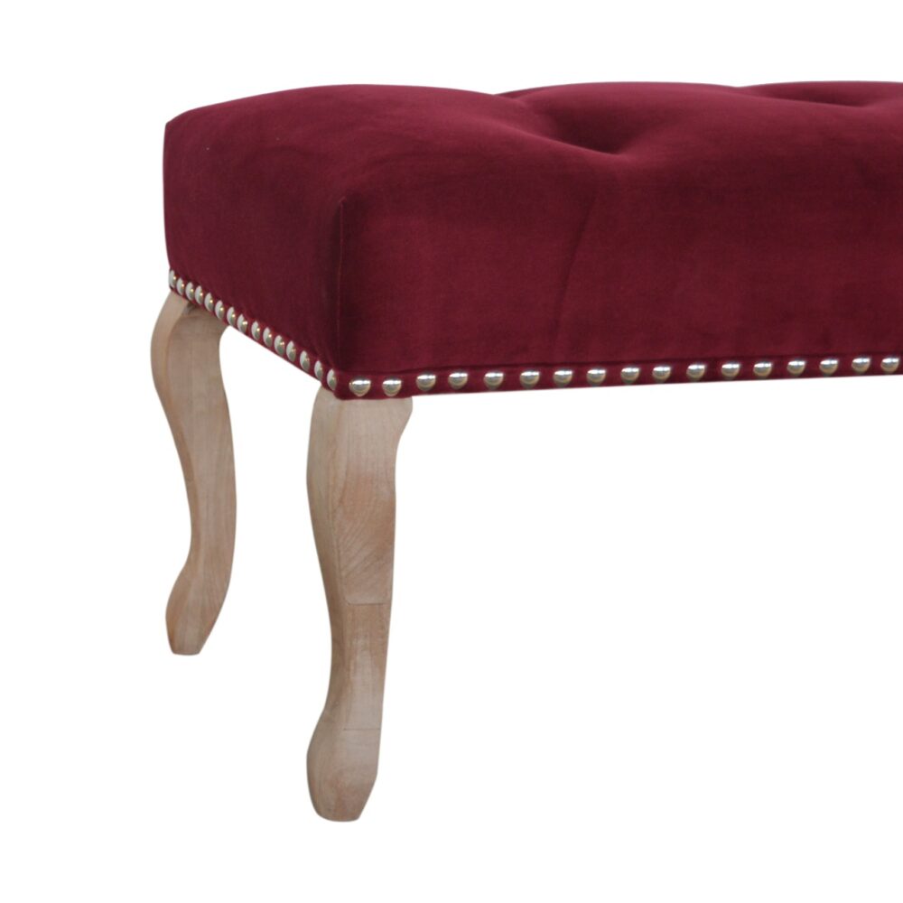French Style Wine Red Bench for reselling