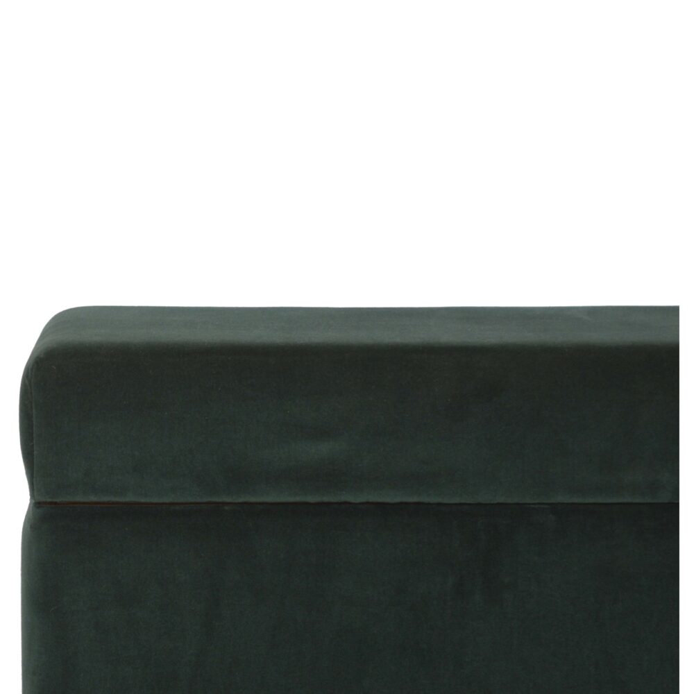 wholesale Emerald Cotton Velvet Storage Box for resale