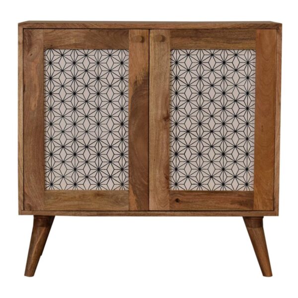 Geometric Screen Printed Cabinet for resale