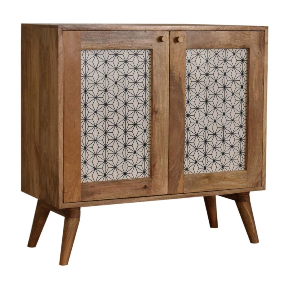 Geometric Screen Printed Cabinet dropshipping