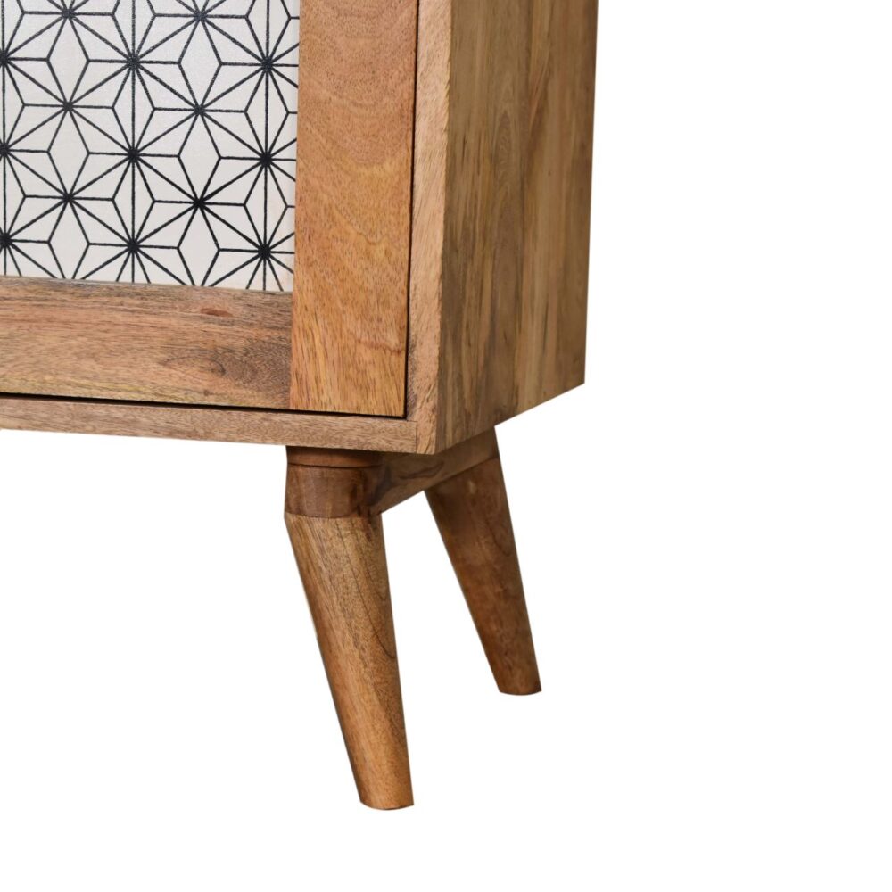 Geometric Screen Printed Cabinet for reselling