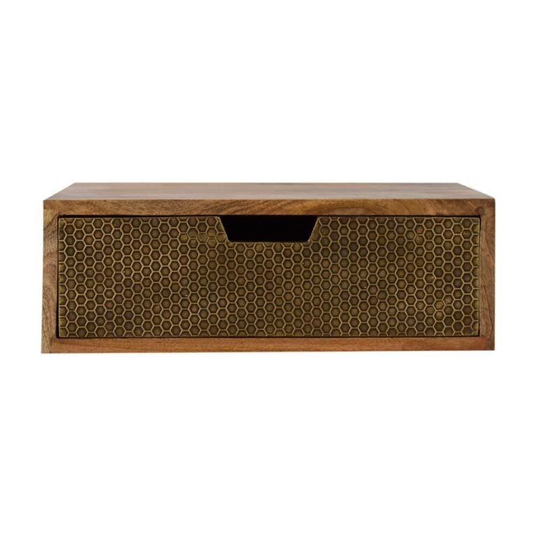 Wall Mounted Honeycomb Brass-plated Bedside for resale