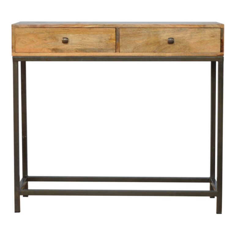 Iron Base Console Table with 2 Drawers for resale