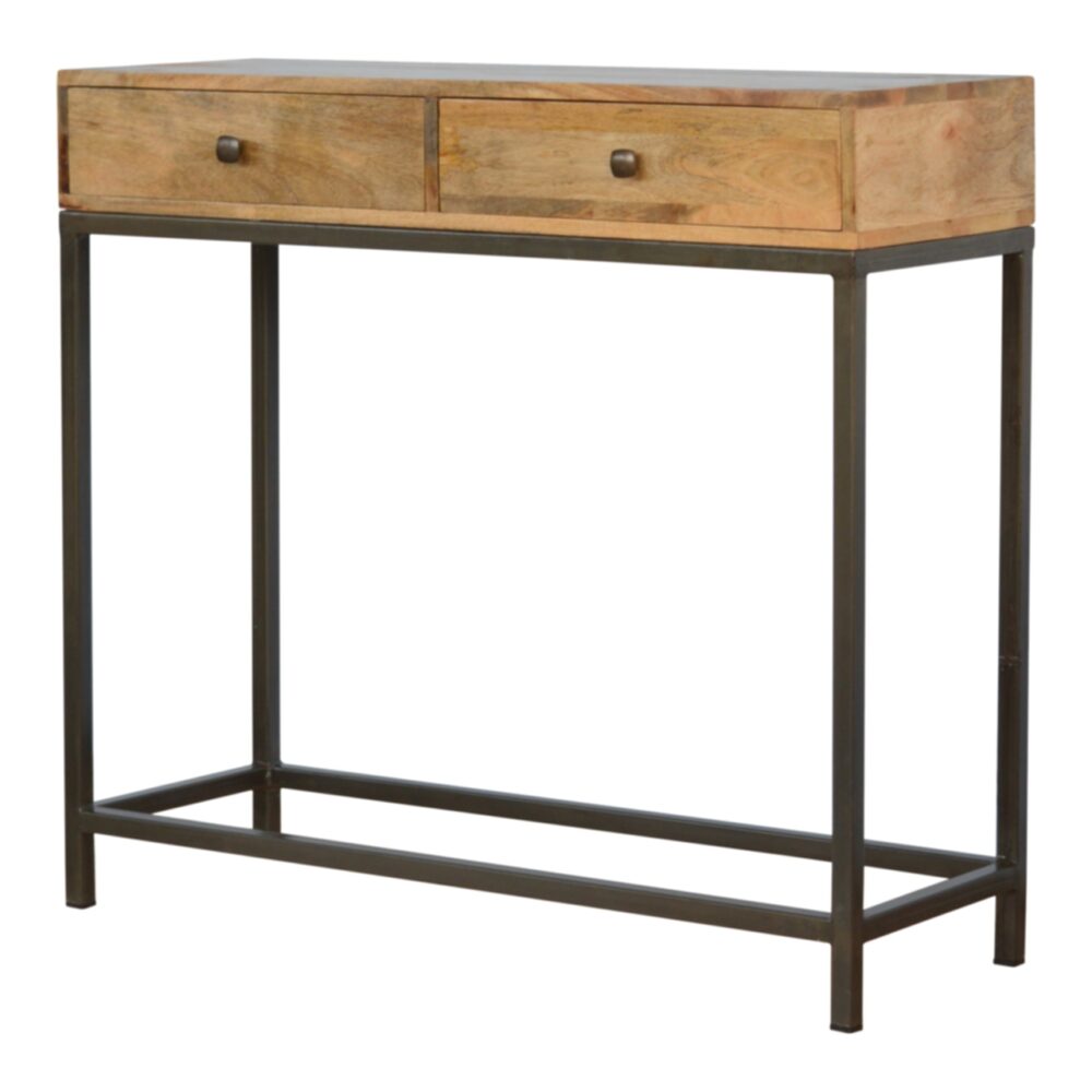 wholesale Iron Base Console Table with 2 Drawers for resale