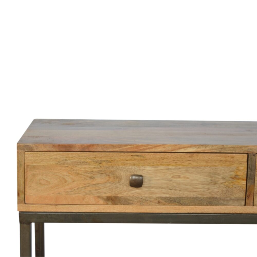 Iron Base Console Table with 2 Drawers dropshipping