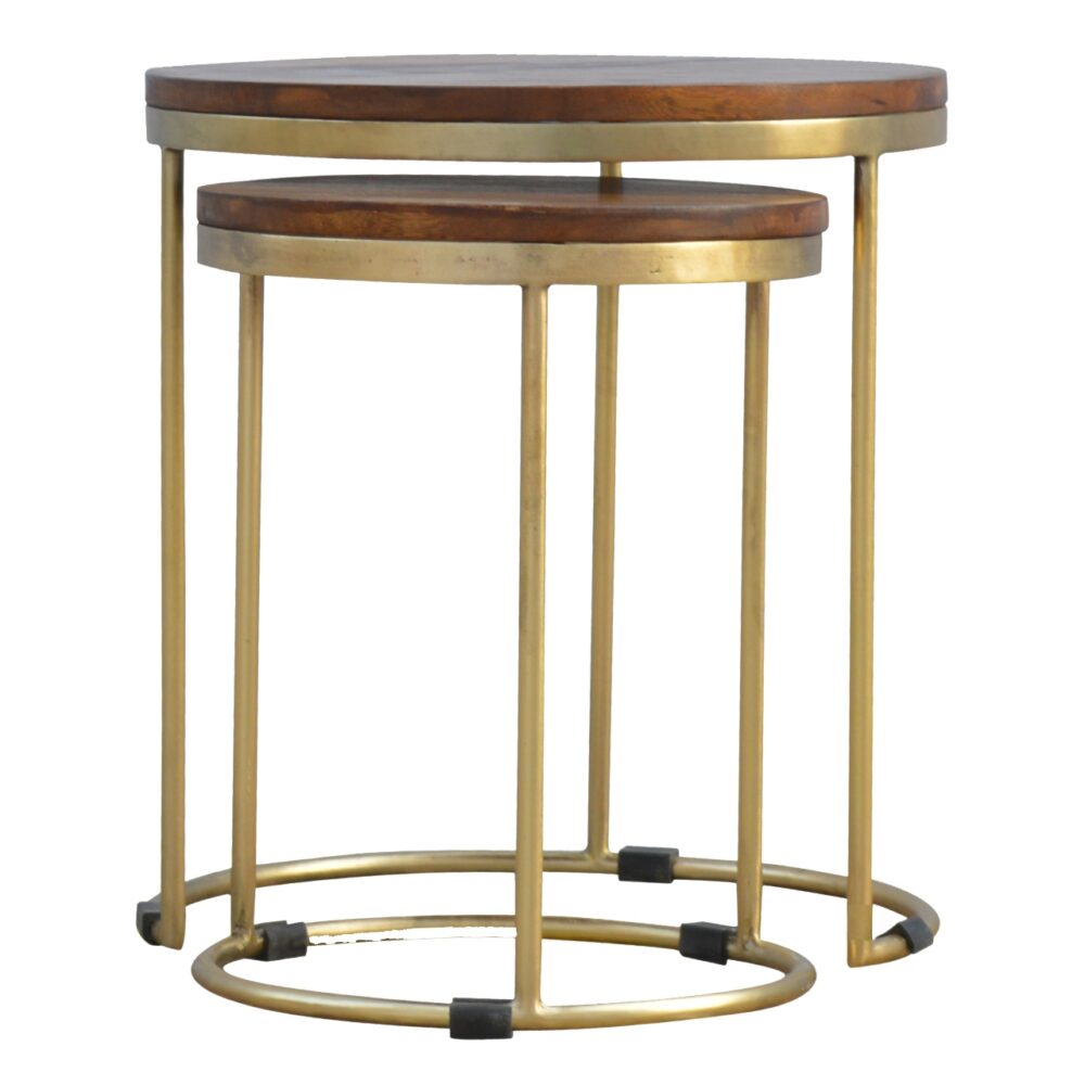 Golden Nesting Stool of 2 wholesalers