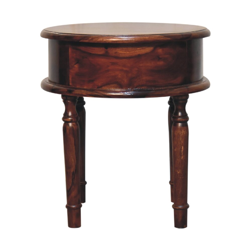 Honey finish Turned Leg Nightstand - Image 9
