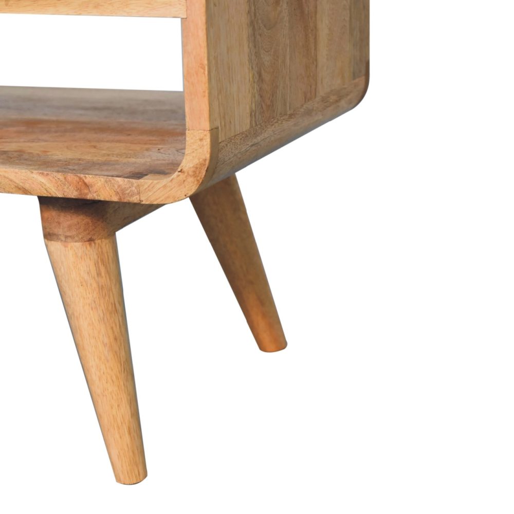 Reverse Curve Oak-ish Media Unit - Image 7
